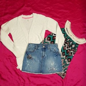 Limited Too Jean Skirt